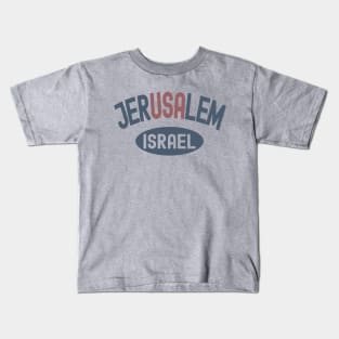 USA - Jerusalem Israel Kids T-Shirt